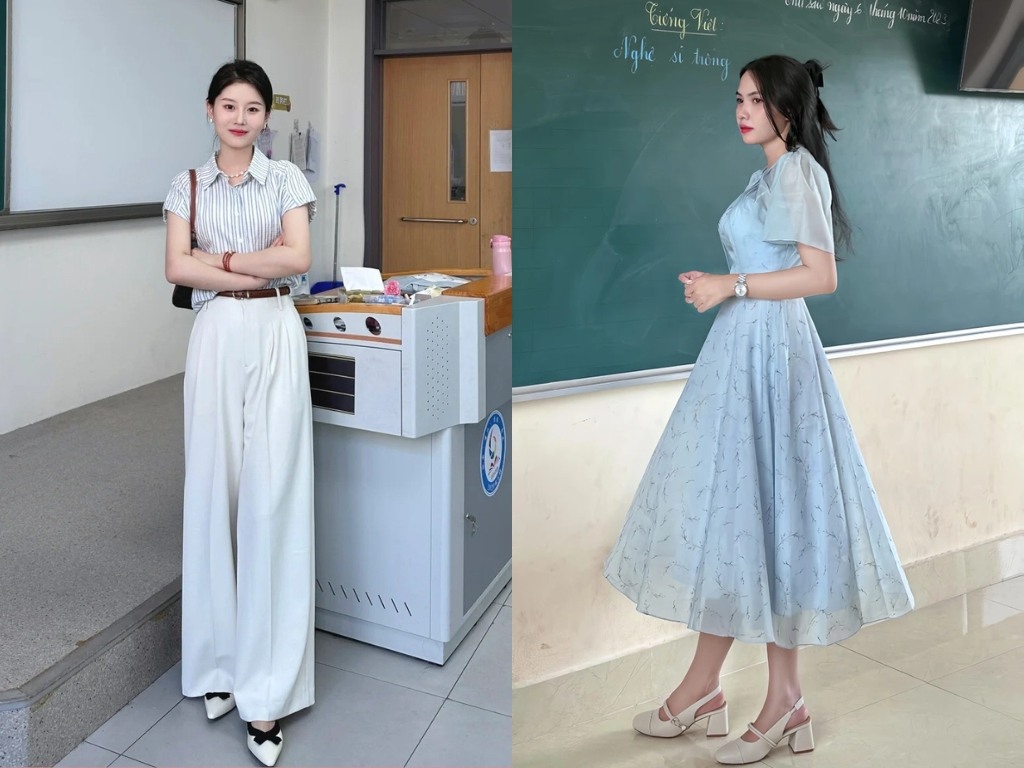 Môi trường giáo dục đòi hỏi bộ đồ công sở nữ phải chỉn chu và lịch sự