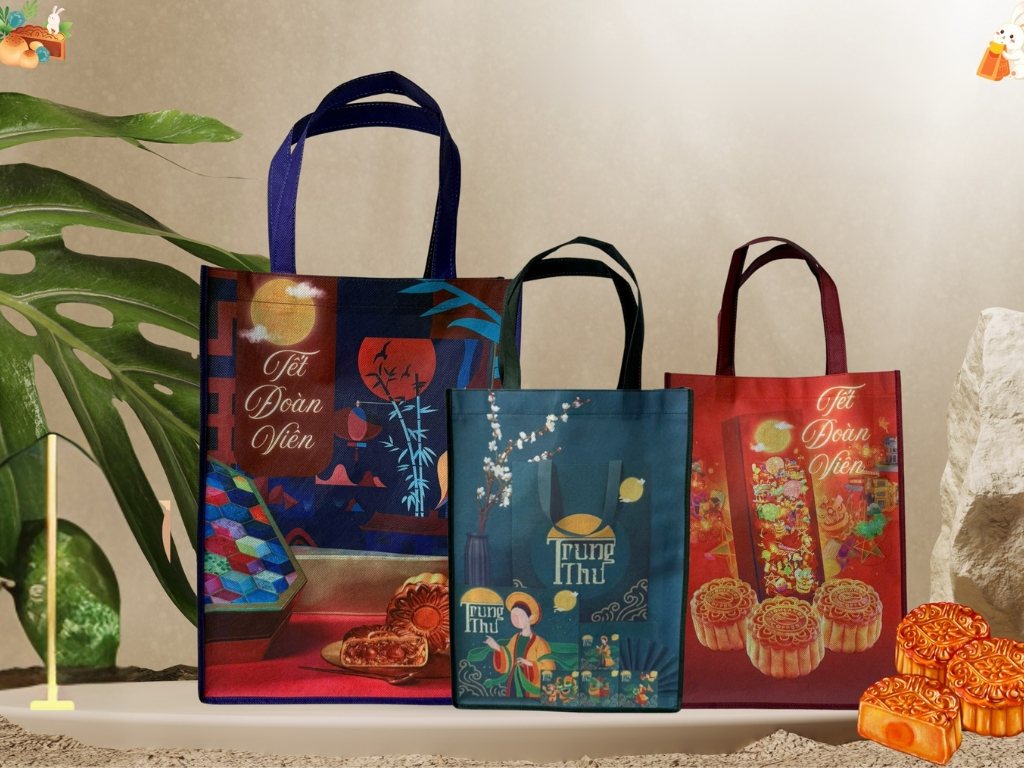 Túi vải in hình chủ đề Tết Trung thu