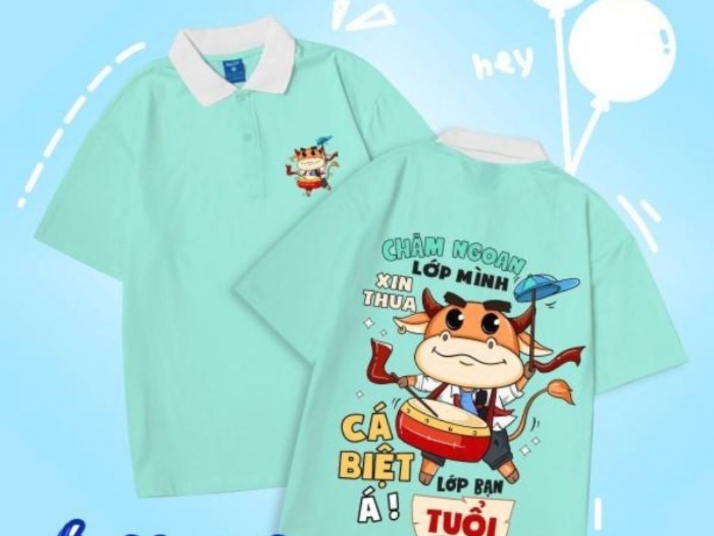 Áo Polo cổ bẻ màu xanh nhạt là một lựa chọn phổ biến cho các nhóm