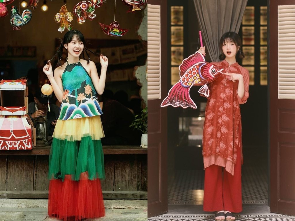 Trung thu mặc gì? Câu trả lời là bạn nên ưu tiên những outfit có gam màu tươi sáng