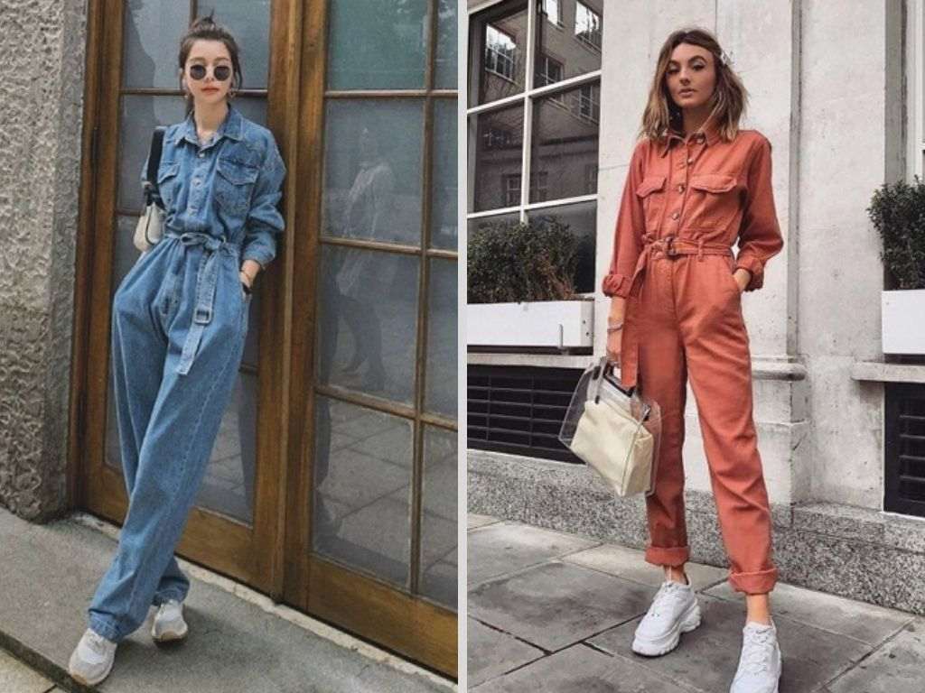 Một bộ jumpsuit liền thân trở nên thời thượng
