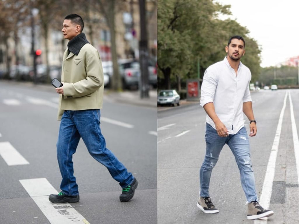 Quần jeans luôn là lựa chọn phổ biến cho nam giới