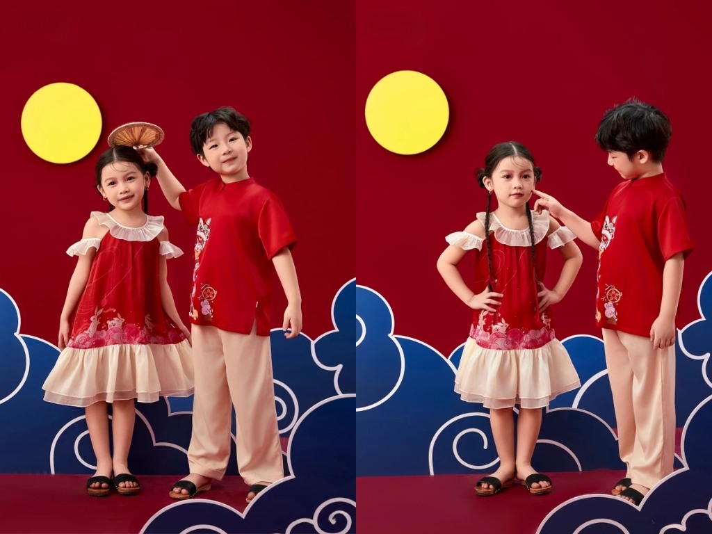 Tết trung thu mặc gì cho bé? Câu trả lời là bạn nên chọn trang phục có màu sắc tươi sáng