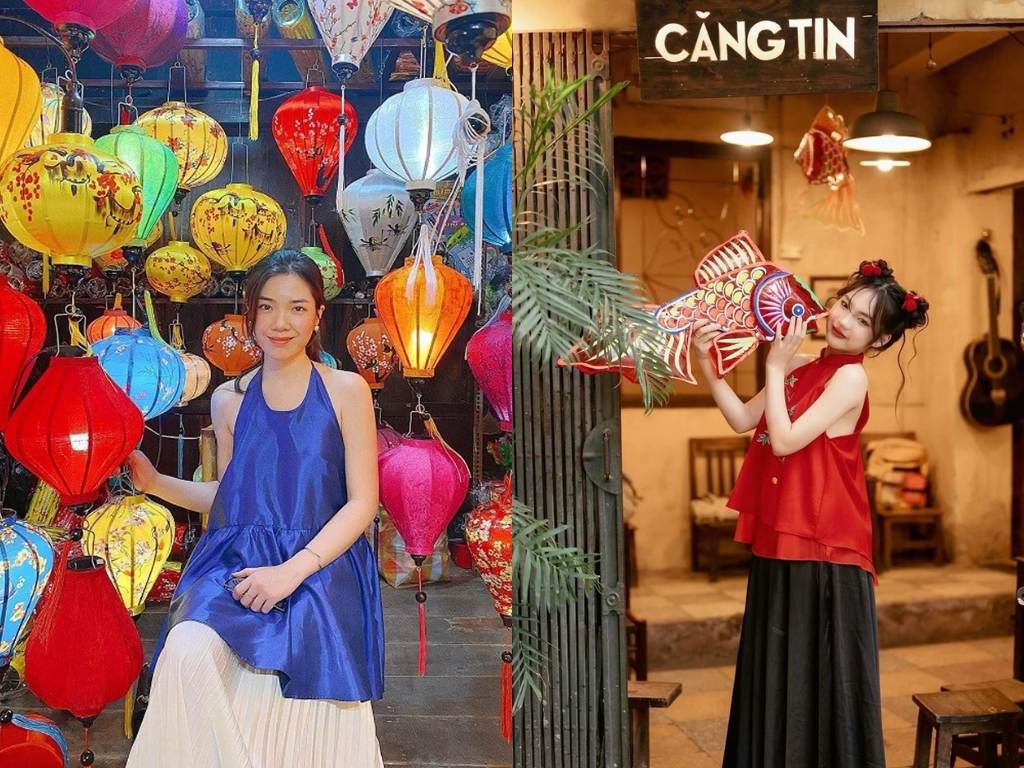 Áo yếm phối với chân váy mang lại vẻ ngoài vừa nữ tính, dịu dàng cho người mặc