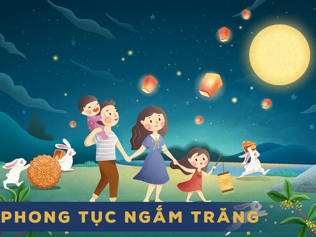 Tên gọi Tết Trông Trăng xuất phát từ hoạt động ngắm trăng của người xưa