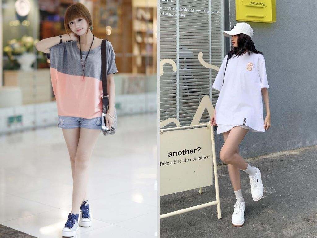 Bộ trang phục với giày thể thao này mang lại sự mát mẻ