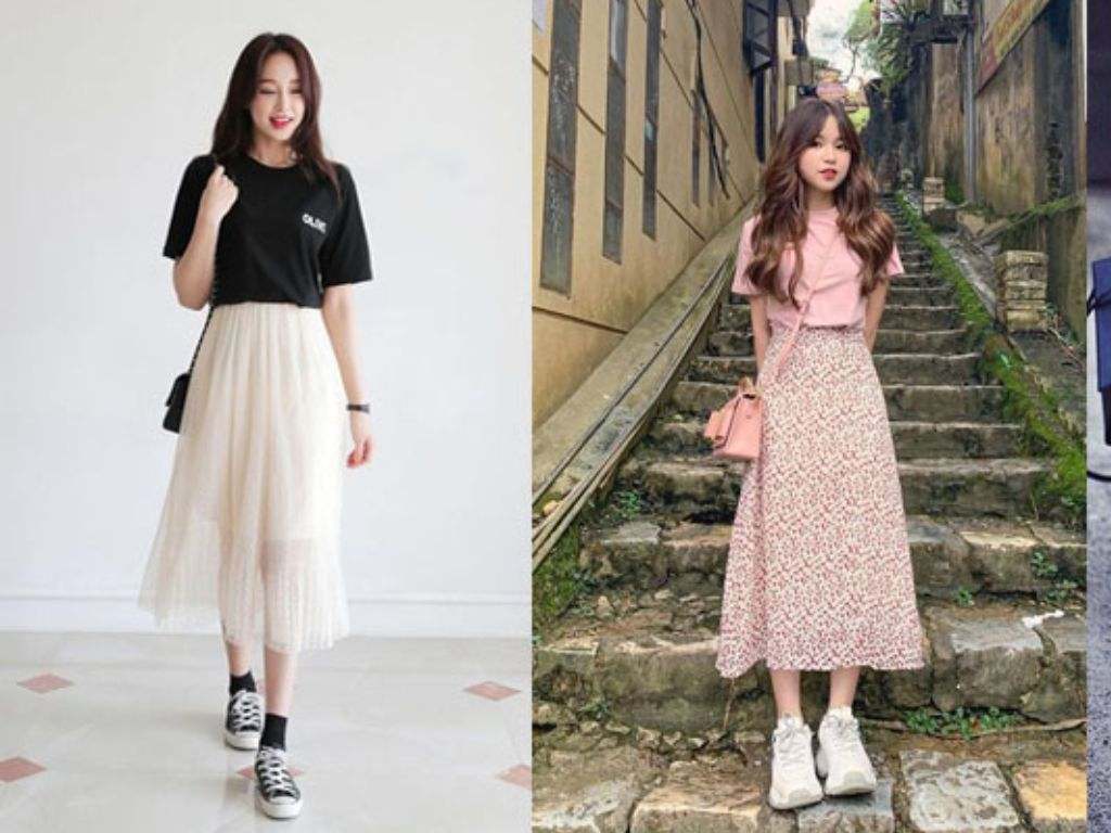 Đầm bodycon cũng có thể kết hợp ăn ý với giày thể thao