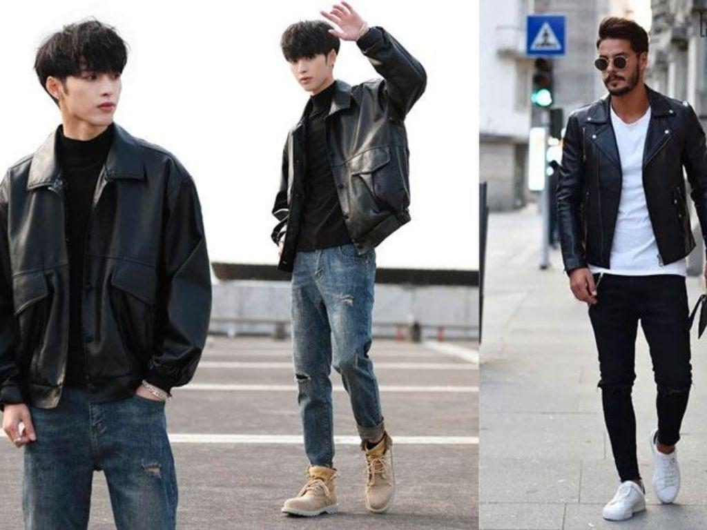 Áo khoác da luôn là biểu tượng của sự nam tính và nổi loạn