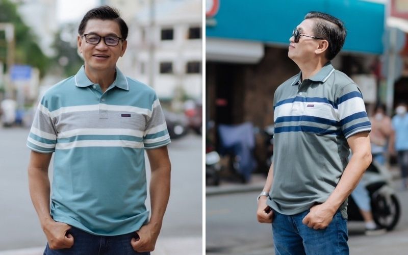 Một chiếc áo polo trung niên phù hợp giúp bạn thoải mái