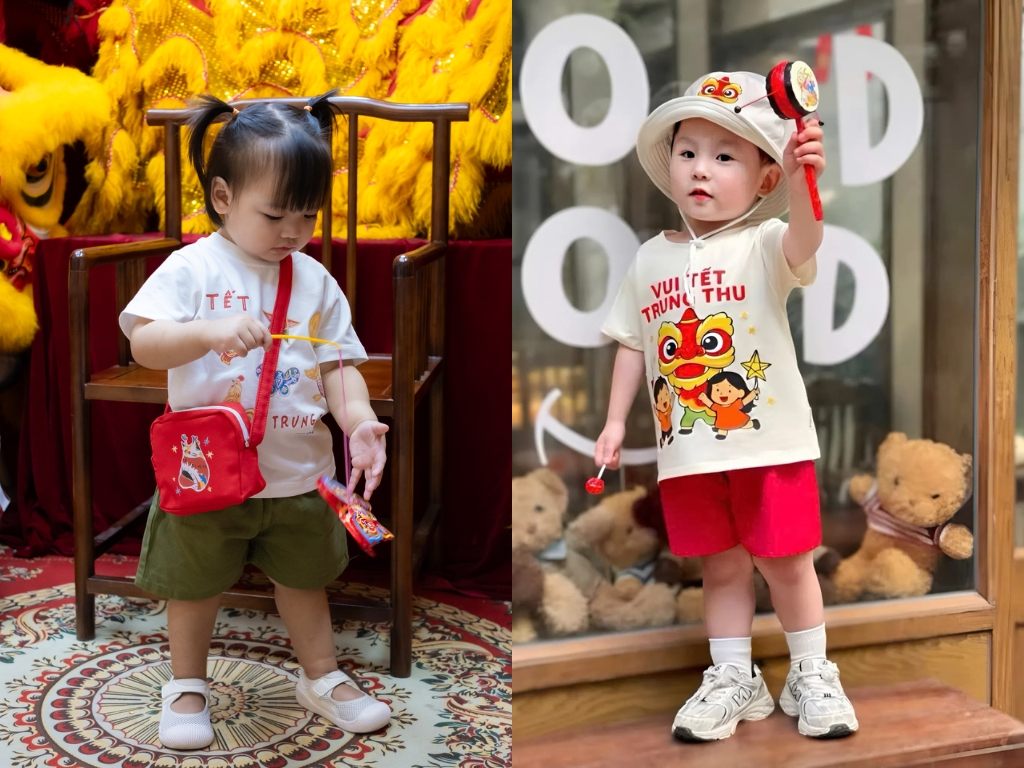 Bạn nên chọn áo Trung thu có phom dáng rộng rãi cho bé thoải mái vui chơi