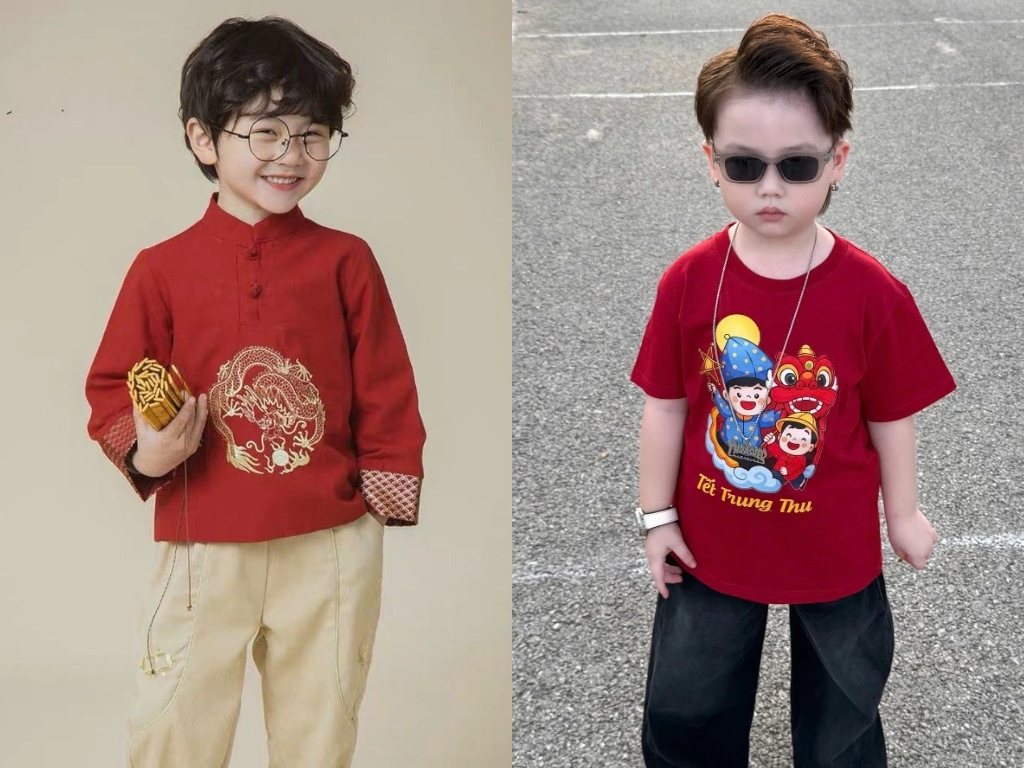 Áo Trung thu cho bé trai có đa dạng phong cách thiết kế khác nhau