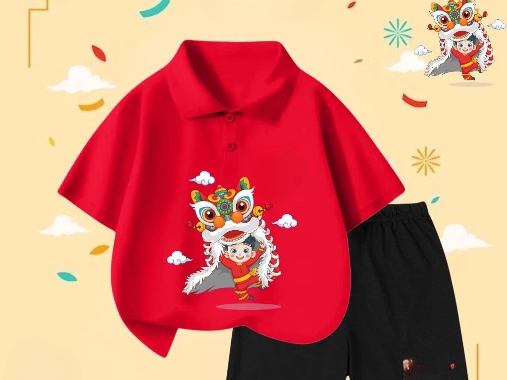 Áo Trung thu cho bé trai kiểu polo