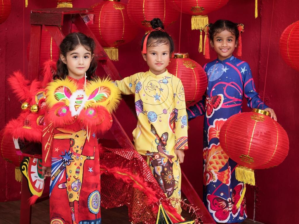 Bộ quần áo Trung thu trẻ em mang phong cách truyền thống
