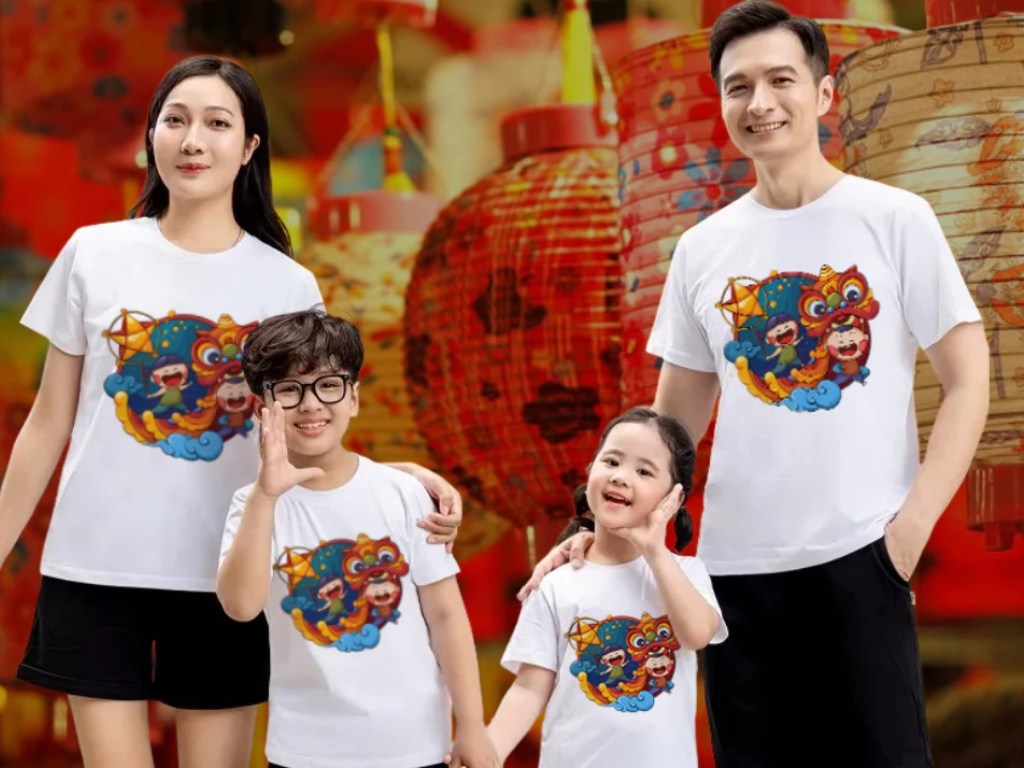 Đồng phục Trung thu giúp gia đình lưu giữ kỷ niệm đẹp trong mùa Tết đoàn viên