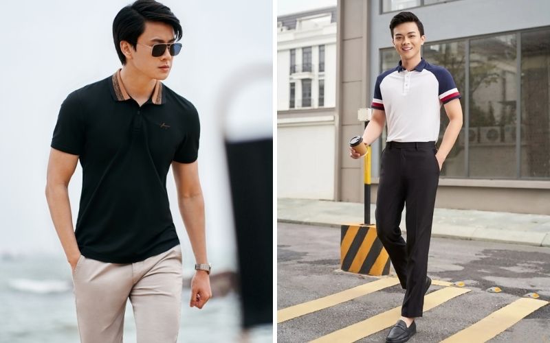 Bạn có thể kết hợp với quần kaki màu be