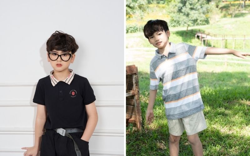 Áo polo bé trai thể thao có ưu điểm vượt trội về khả năng co giãn