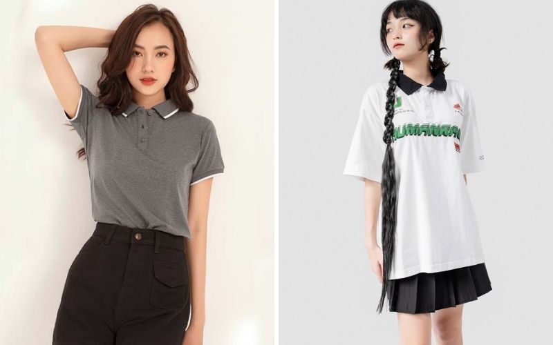 Bạn hãy chọn một chiếc áo polo nữ đẹp có chi tiết chiết eo nhẹ