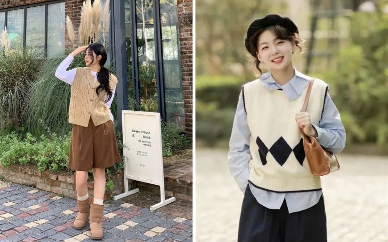 Áo gile là một kiểu áo mùa đông độc đáo với thiết kế không tay