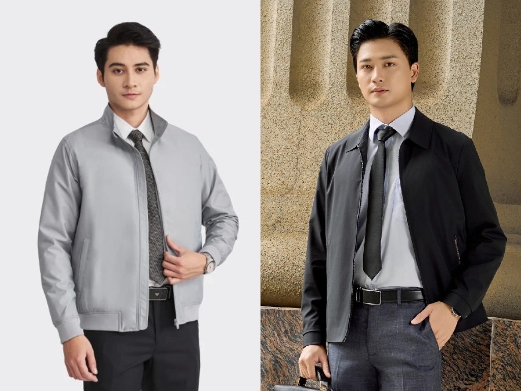 Harrington là một trong những mẫu áo khoác nam công sở đẹp mang phong cách smart-casual