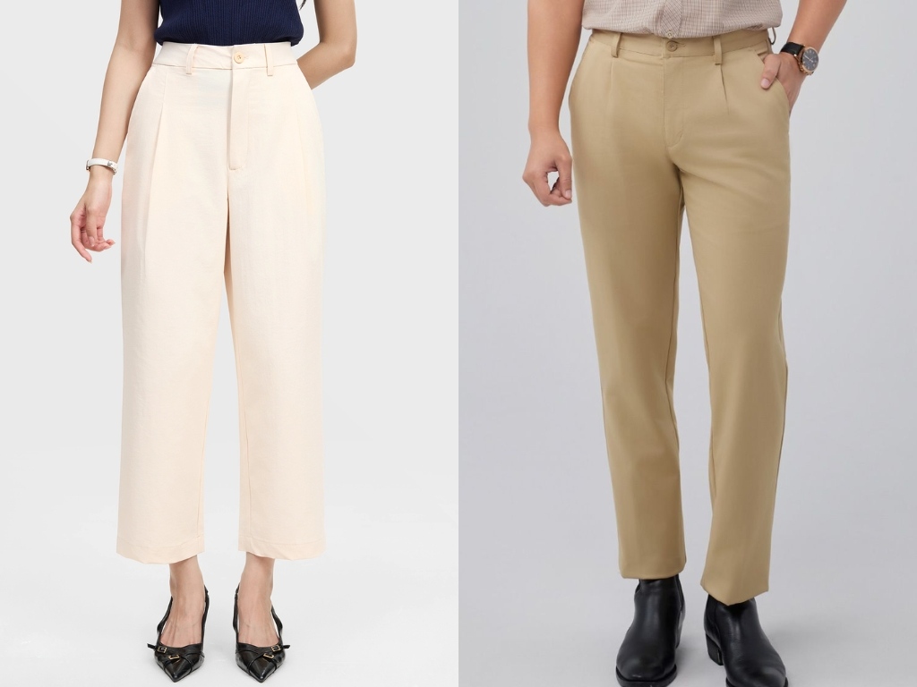 Quần công sở kaki phù hợp với người yêu thích phong cách smart-casual
