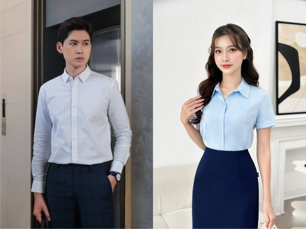 Một chiếc áo công sở đẹp cần có phom dáng vừa vặn với cơ thể