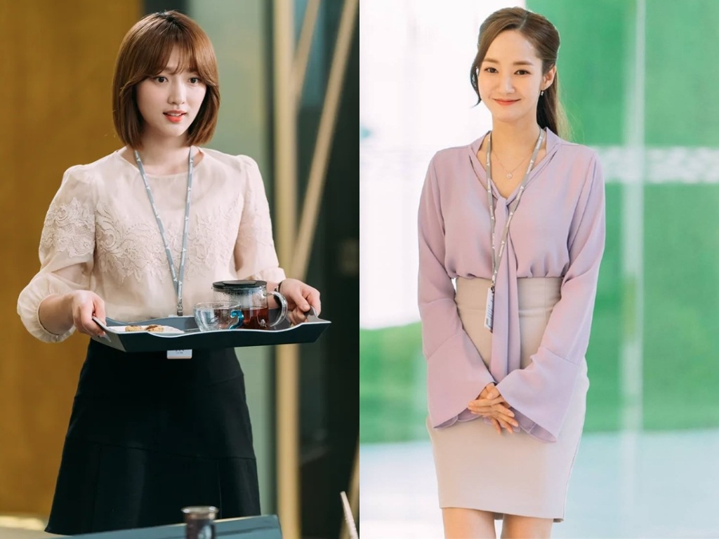 Đồ công sở nữ Hàn Quốc thường mang phong cách thanh lịch và kín đáo