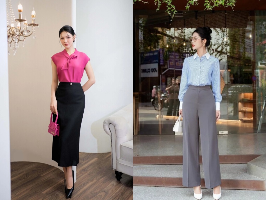 Điều cốt lõi tạo nên hình ảnh gái công sở đẹp chính là ở bộ đồ vừa vặn, phẳng phiu chỉn chu