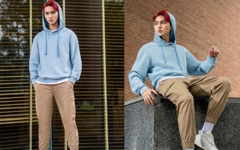 Phối áo hoodie và jogger sẽ tạo cho bạn hiệu ứng thị giác gọn gàng