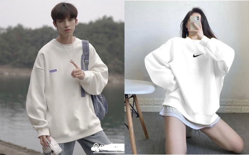 Sweater dệt kim logo nhỏ ở ngực là một gợi ý hay cho bạn
