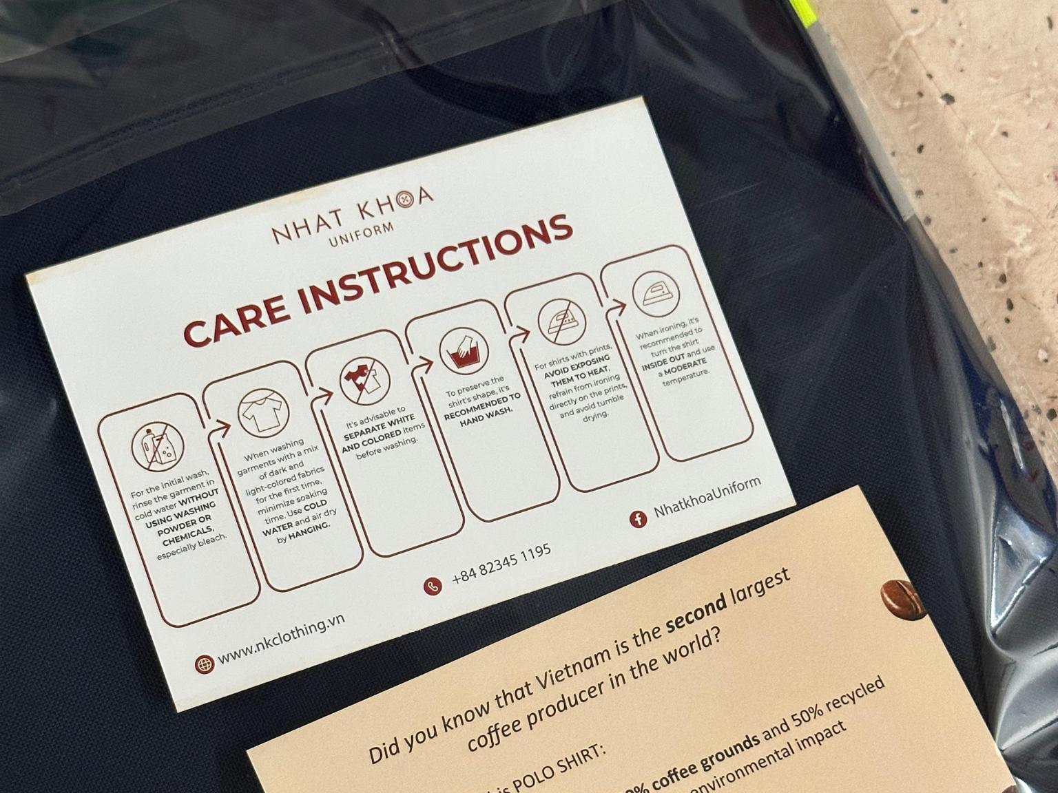 Áo đồng phục UAVS được đóng gói cẩn thận trước khi bàn giao sản phẩm