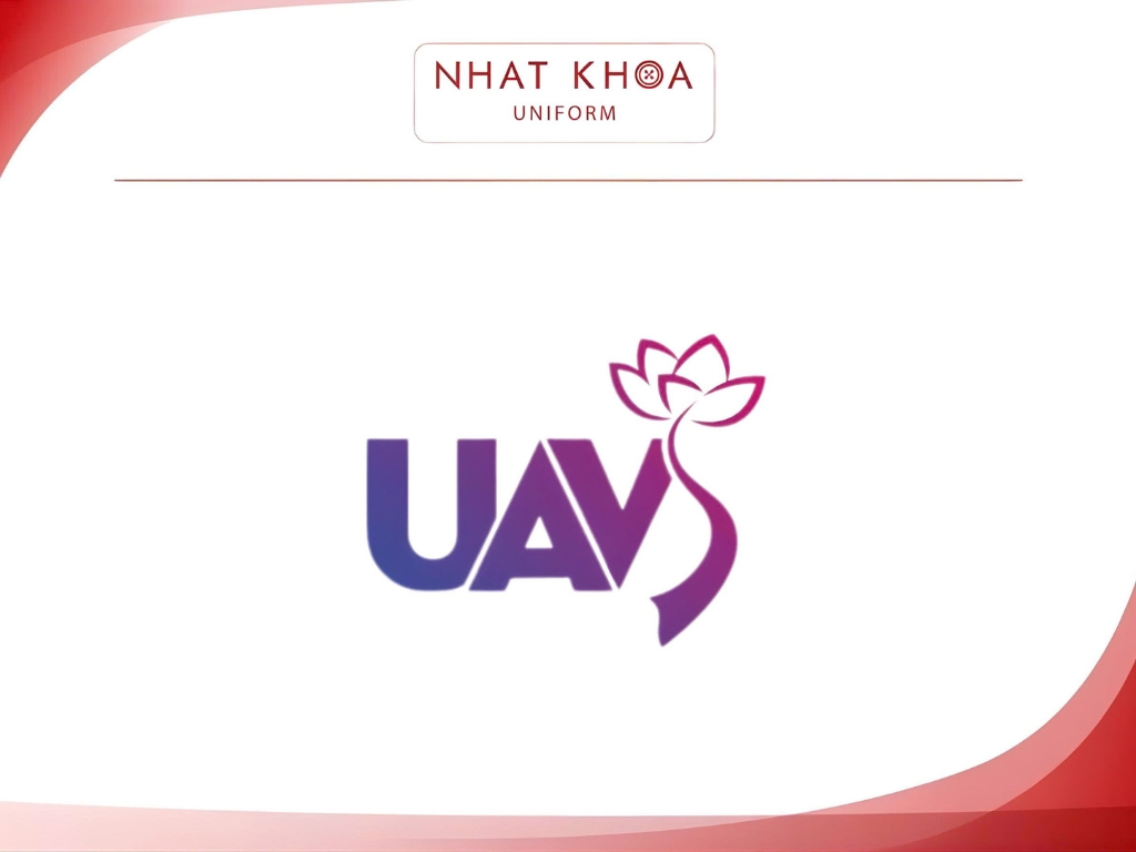 Bản mockup logo UAVS do Nhất Khoa Uniform thiết kế