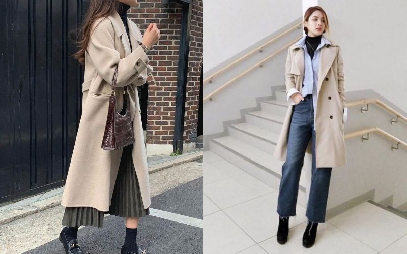 Bạn hãy thử khoác một chiếc áo măng tô dạ