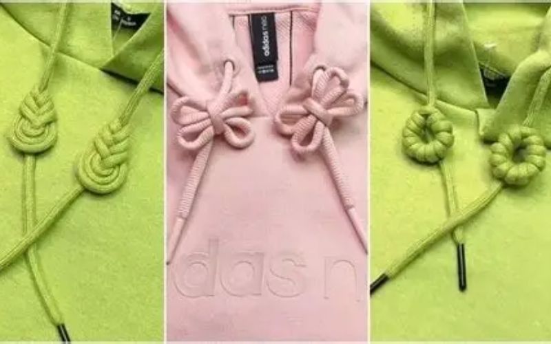 Nút thắt tạo thành hình thoi (kim cương) cân đối và đẹp mắt