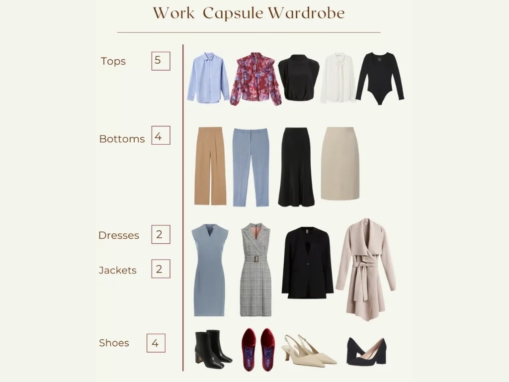 Tủ đồ con nhộng tập trung vào những item thời trang cơ bản và dễ kết hợp với nhau