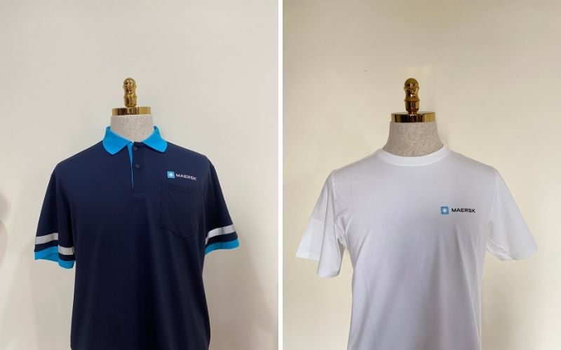 Nhất Khoa đã cùng Maersk triển khai nhiều hạng mục từ áo polo đến áo thun cổ tròn