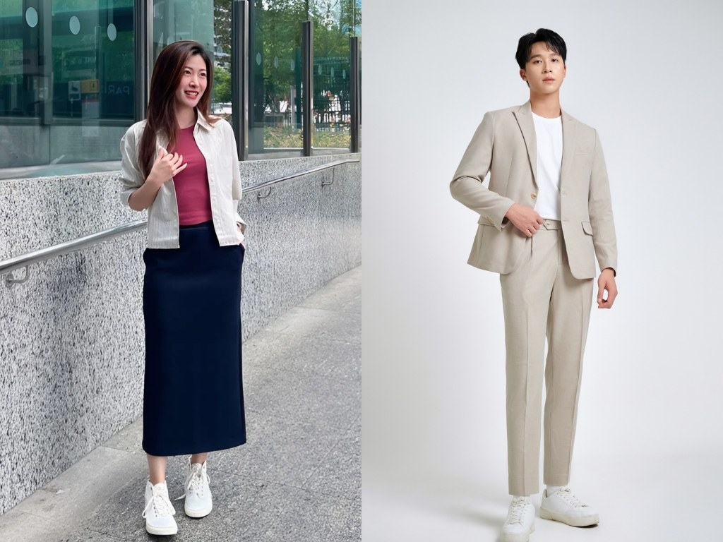 Phong cách phối đồ công sở High-Low