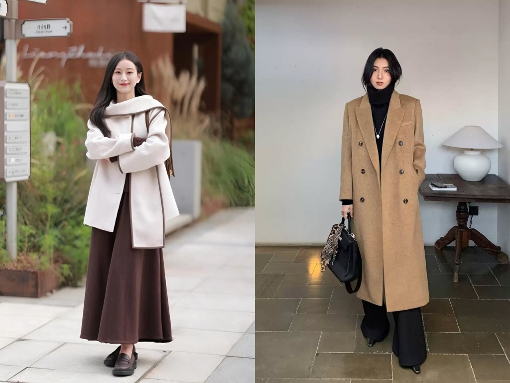 Bạn nên phối đồ công sở với layering nhiều lớp mỏng sẽ giúp giữ ấm hiệu quả 