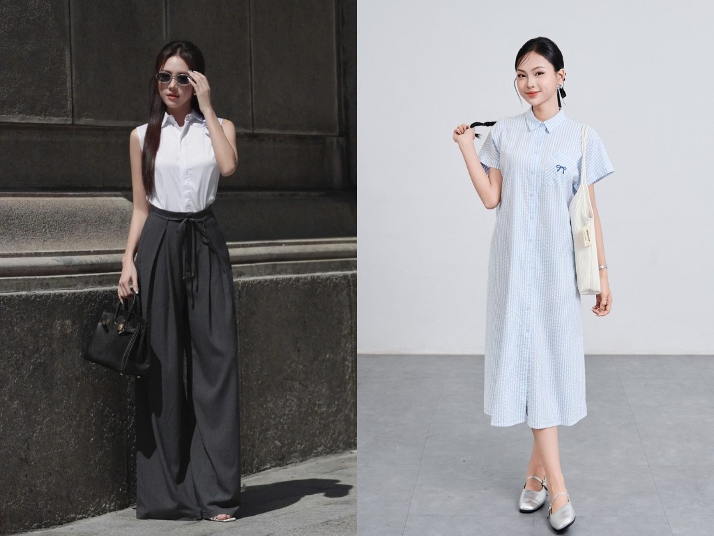 Cách phối đồ công sở nữ vừa thanh lịch vừa dễ chịu trong cái nóng mùa hè