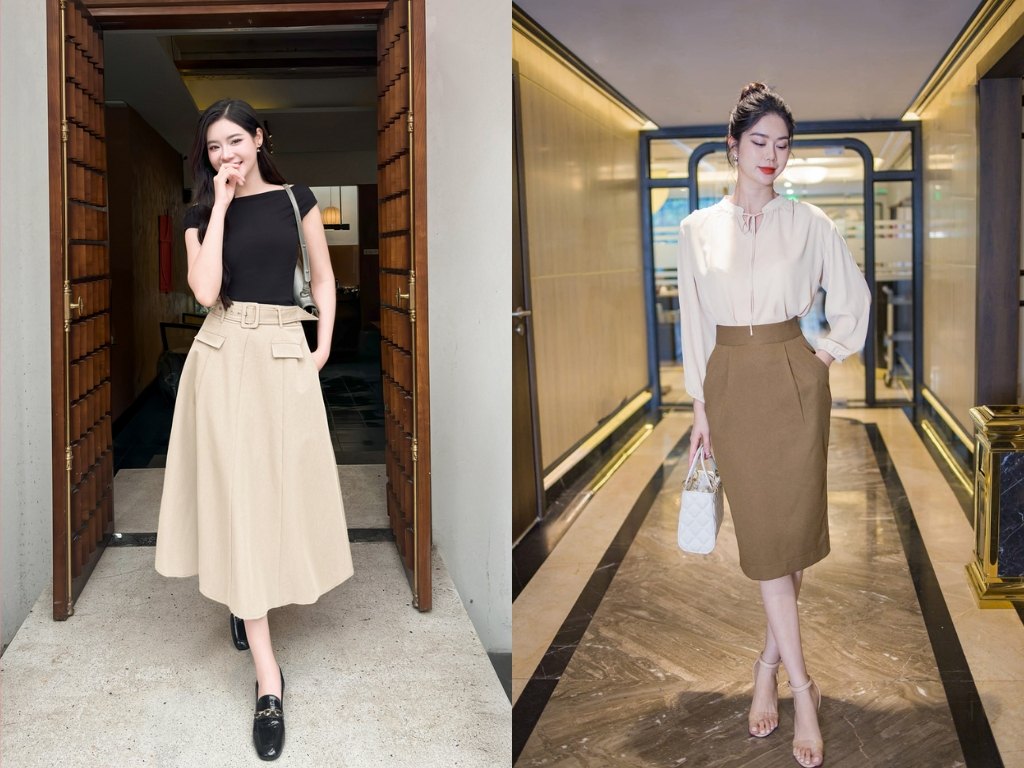 Màu sắc quần áo công sở được kết hợp hòa giúp bạn tạo ấn tượng chuyên nghiệp