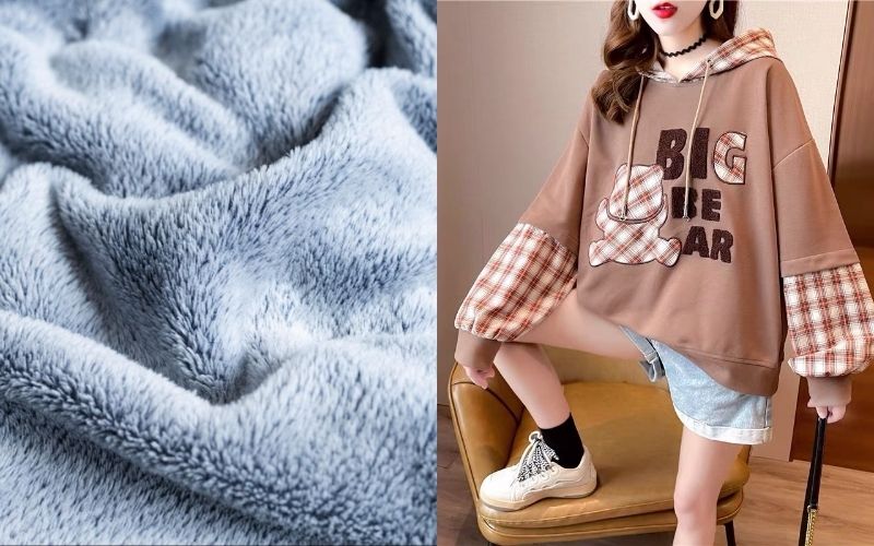 Vải nỉ bông luôn giữ vị trí quán quân khi may áo hoodie