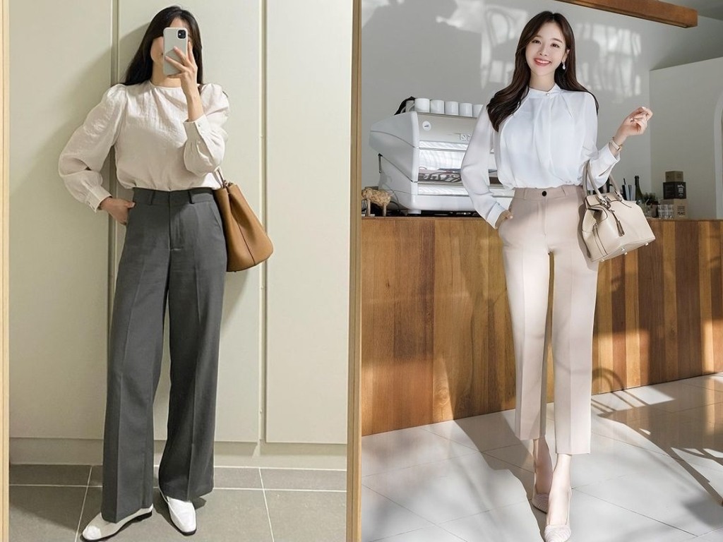 Hình ảnh thời trang công sở theo phong cách tối giản