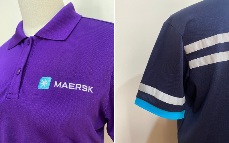 Mẫu áo đồng phục polo văn phòng và đồng phục polo trang bị dây phản quang