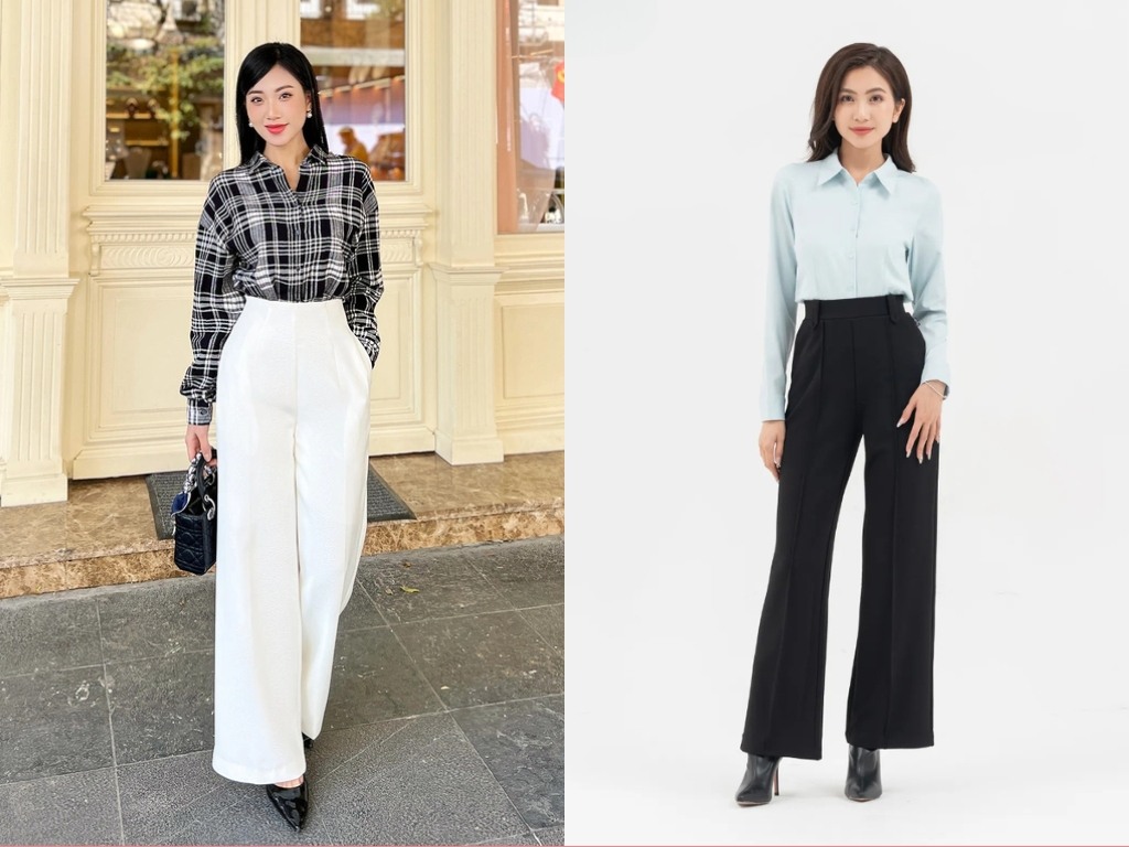 Bạn nên chọn kiểu quần tây nữ công sở có cạp cao sẽ giúp tạo cảm giác chân dài hơn