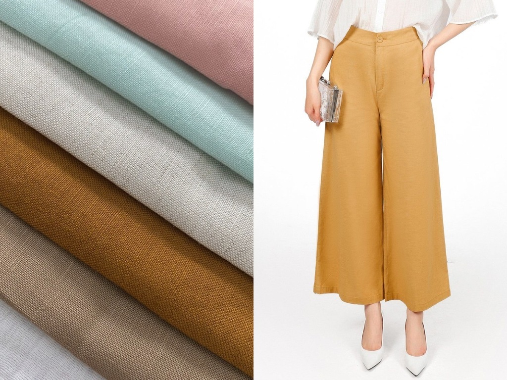 Quần công sở chất liệu linen sẽ mang lại vẻ ngoài thanh lịch và phóng khoáng cho nữ giới