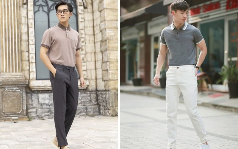 Trang phục đi kèm thường là quần kaki