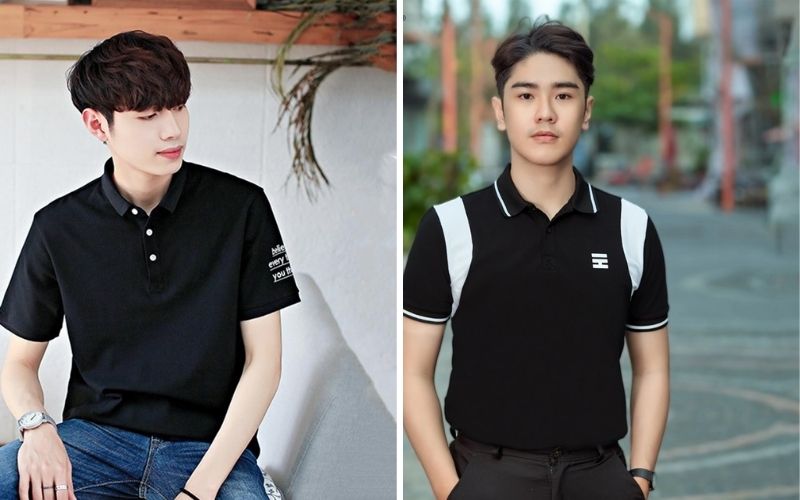 Một chiếc áo polo nam đen đẹp cần có form dáng phù hợp