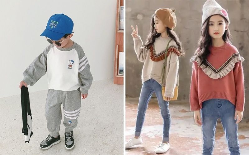 Cotton là lựa chọn hàng đầu cho các loại đồ bộ trẻ em mặc trong nhà