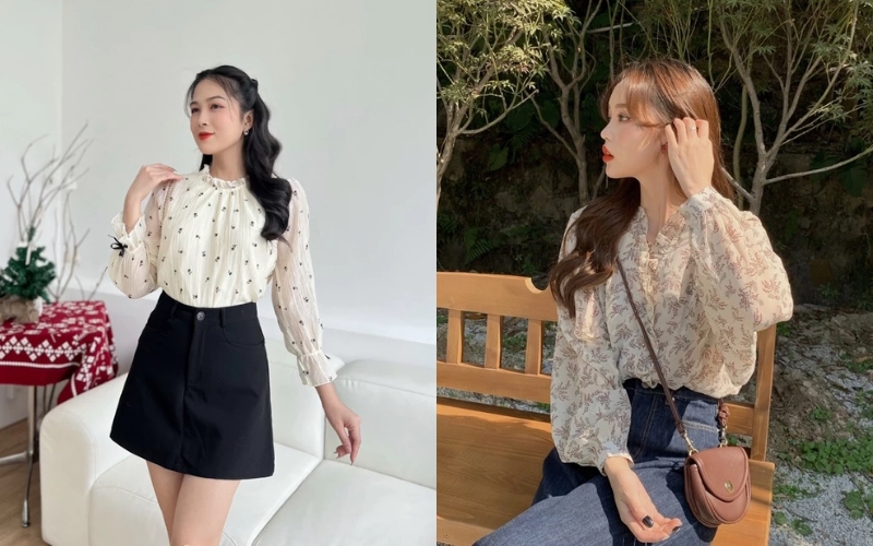 Áo chiffon công sở tạo nên vẻ đẹp nữ tính và thanh lịch cho nữ giới