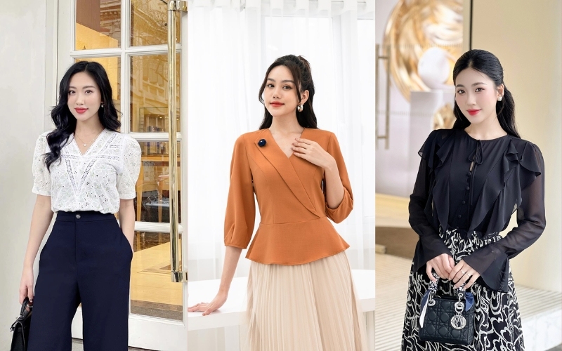 Phân biệt các kiểu áo công sở đẹp dựa vào thiết kế tay áo