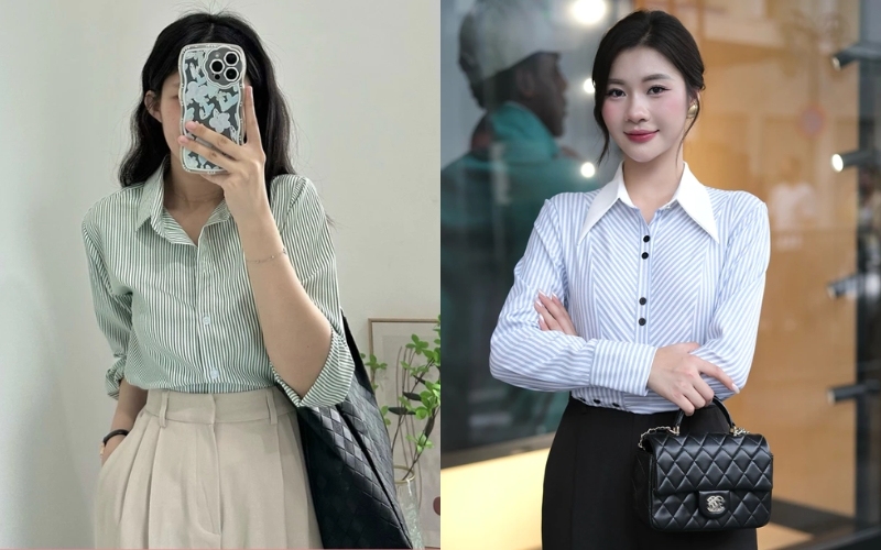 Áo sơ mi là kiểu áo công sở đẹp mà bạn nên có trong tủ đồ công sở